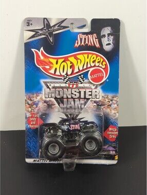 2000 Hot Wheels Monster Jam WCW Sting Long Card MOC 1:64 Truck Vintage Wrestling